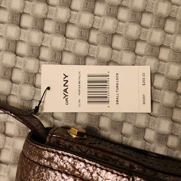 Oryany Leather Handbag NWT Small Turnlock dustbag included $268 - Picture 3 of 8